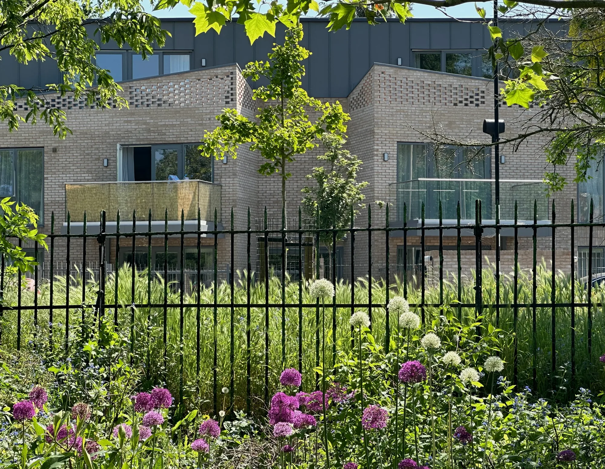 Red Post Hill — completed 9-flat block, street view